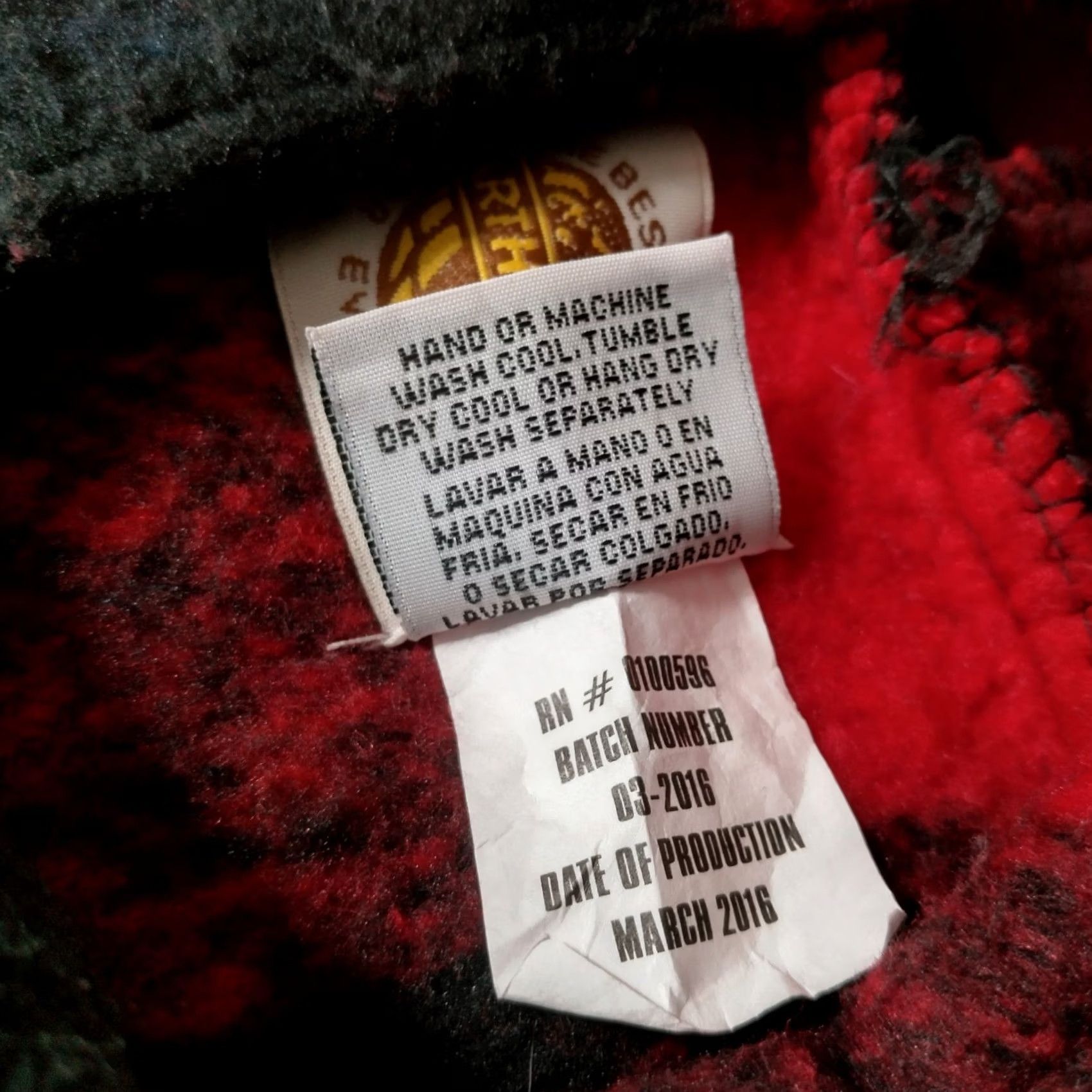Vintage Earth Ragz Smoky Mountains Jacket M Buffalo Plaid Red Black Fleece Hoodie Womens Size M / US 6-8 / IT 42-44 - 7 Thumbnail