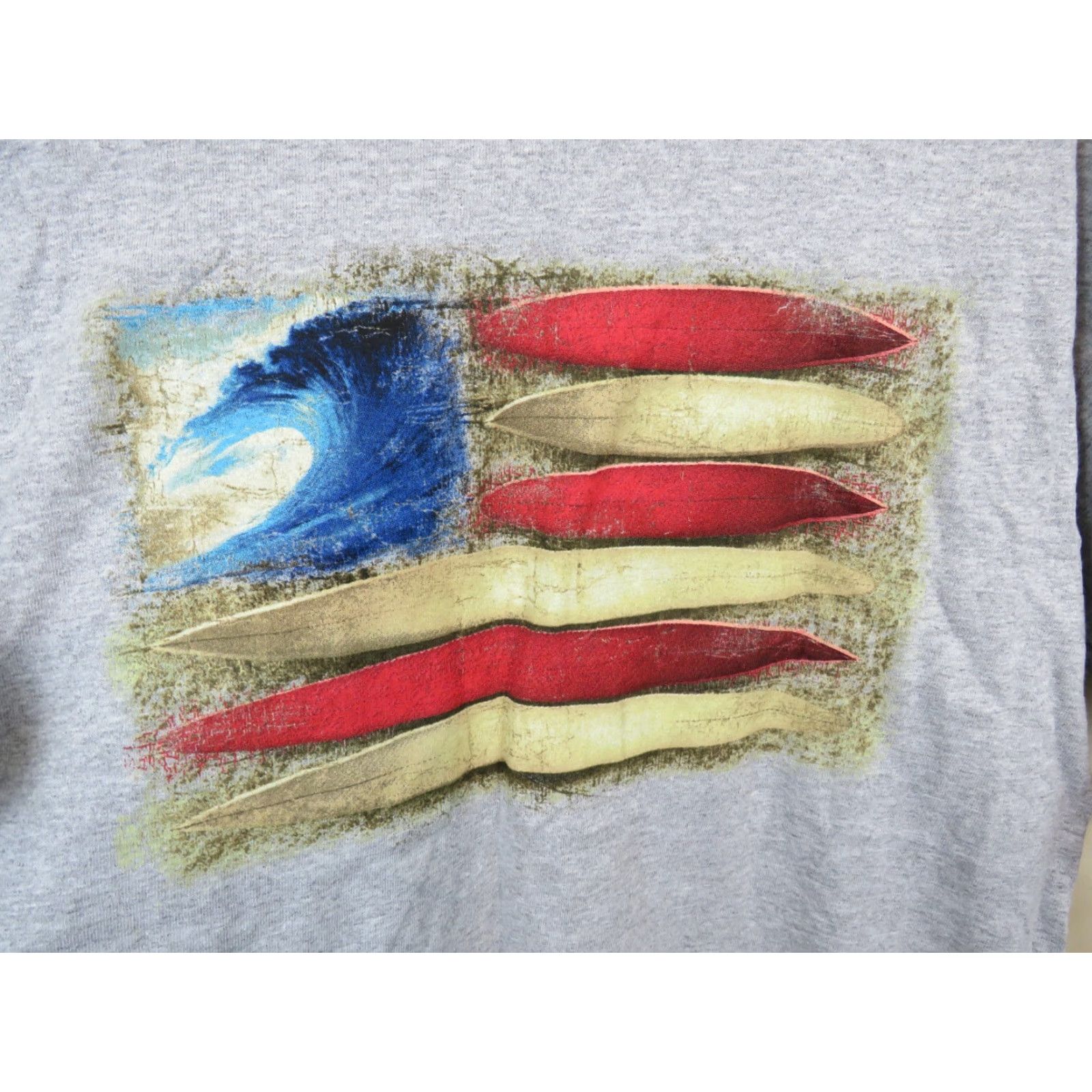 Ocean Pacific VINTAGE 1990s Ocean Pacific T-Shirt Hawaii Surf Board Grey M Unisex Short Sleeve Graphic Tee Regular 100% Cotton USA Tags Size US M / EU 48-50 / 2 - 2 Thumbnail