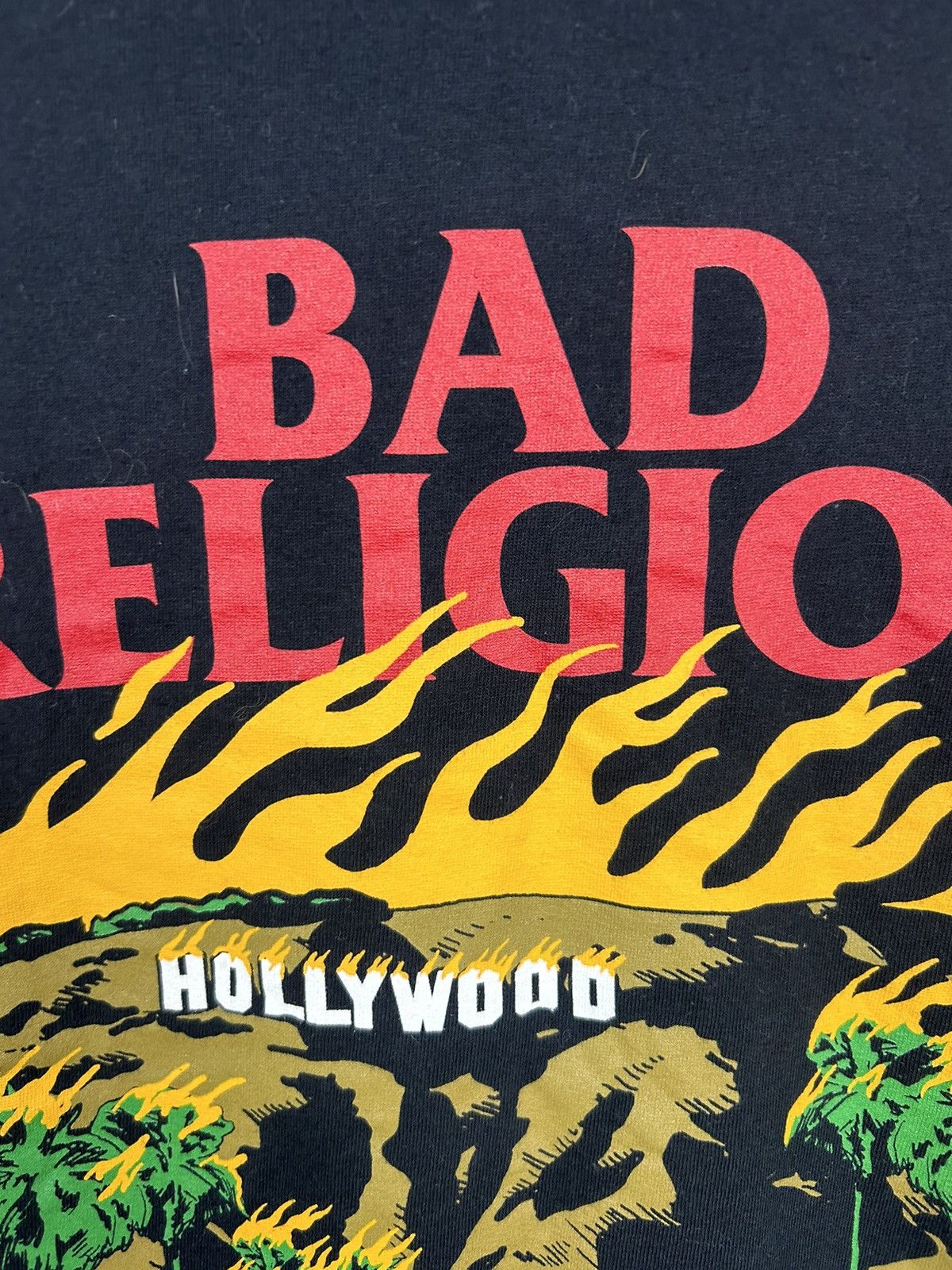 Band Tees × Vintage Bad Religion Los Angeles is Burning T shirt Size US XL / EU 56 / 4 - 5 Thumbnail