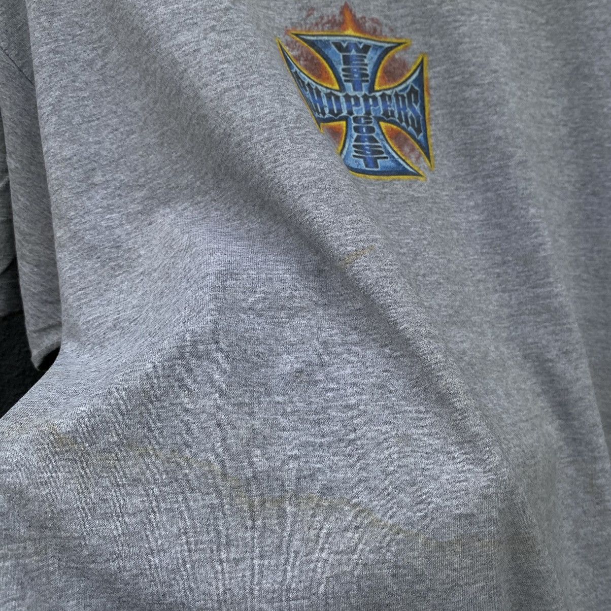 West Coast Choppers THRASHED Vintage Y2K Jesse Who West Coast Choppers ERD TEE Size US L / EU 52-54 / 3 - 11 Thumbnail