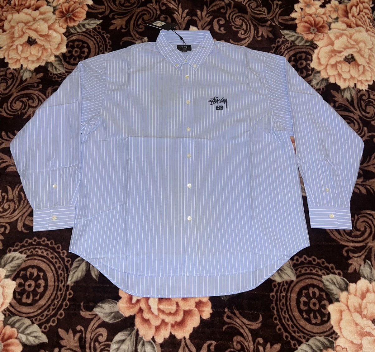 トップス Stussy Wales Bonner Poplin Shirt Stripe Stussy x Wales Bonner】 Poplin Shirt Stripe☆人気 (STUSSY/シャツ