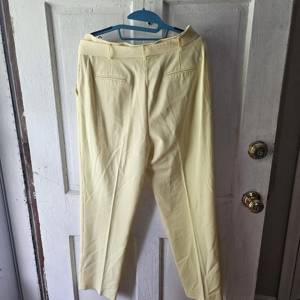 Designer Antonio Melani crop ankle pants Size 30" / US 8 / IT 44 - 10 Thumbnail