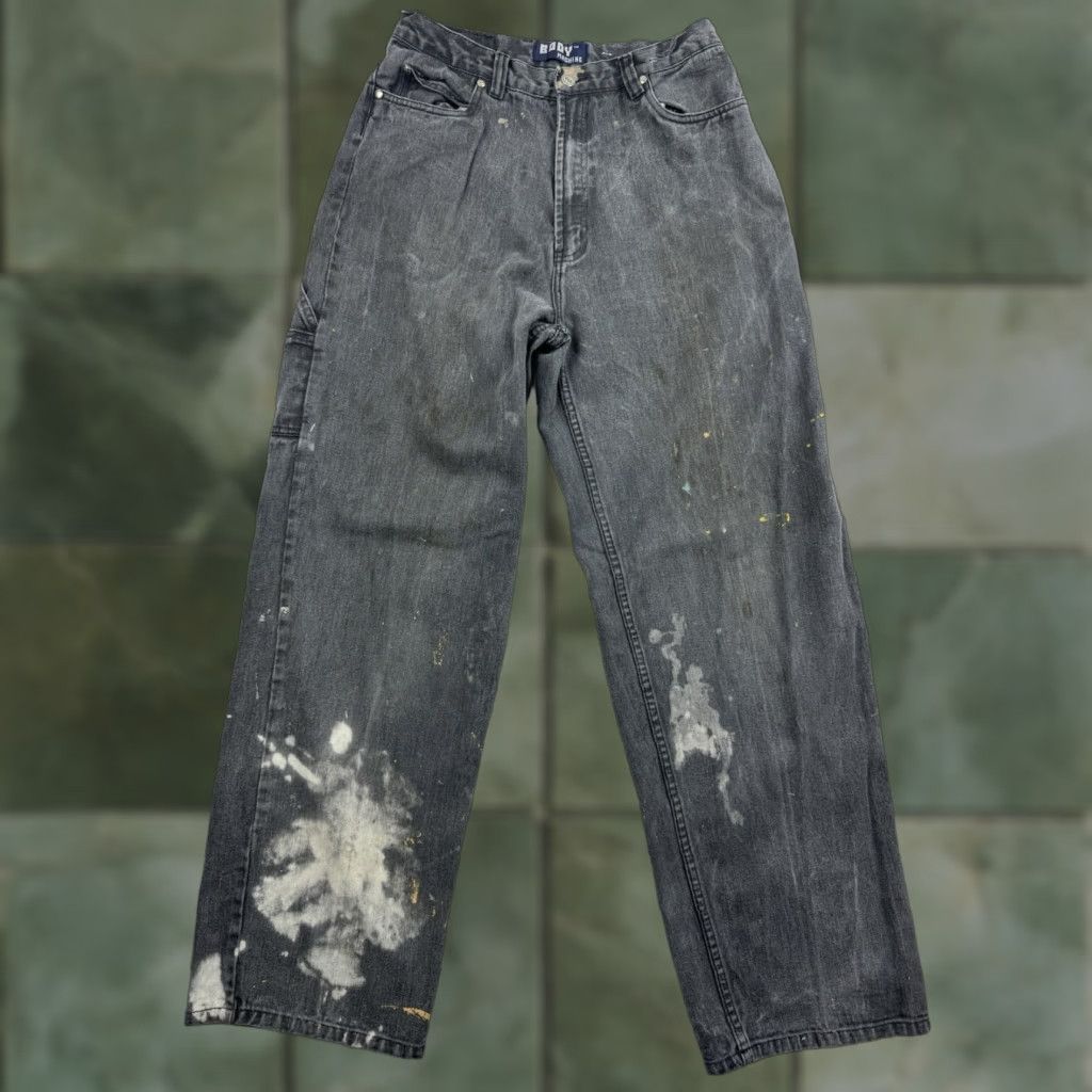 Vintage VINTAGE Body Machine Jeans Relaxed Fit Adult 33x32 Black Grunge 90s Y2K Punk Mens Size US 33 - 1 Thumbnail