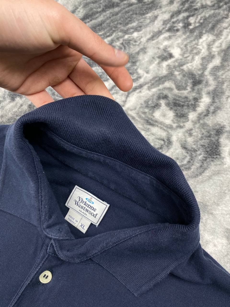 Vivienne Westwood Vivienne Westwood Polo Long Sleeve Orb Logo Basic Men Size US XL / EU 56 / 4 - 4 Thumbnail