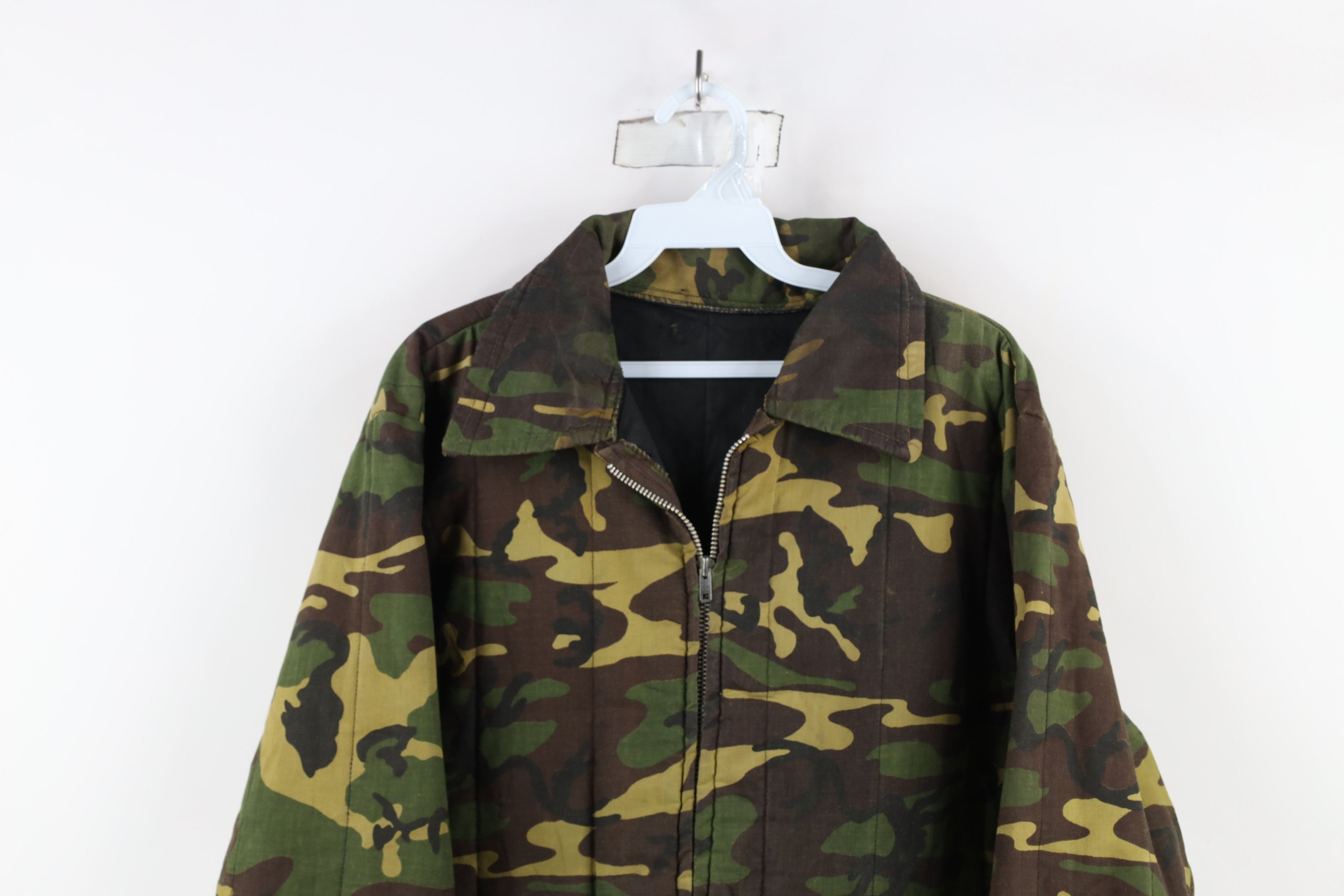 Vintage Vintage 70s Streetwear Camouflage Full Zip Jacket USA Size US L / EU 52-54 / 3 - 2 Thumbnail