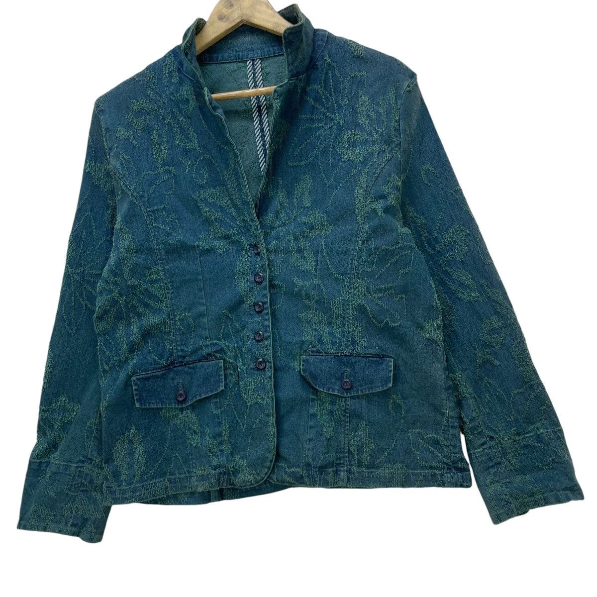 Issey Miyake Claudian Bertolotti Embroidery Jacket Size M / US 6-8 / IT 42-44 - 3 Thumbnail
