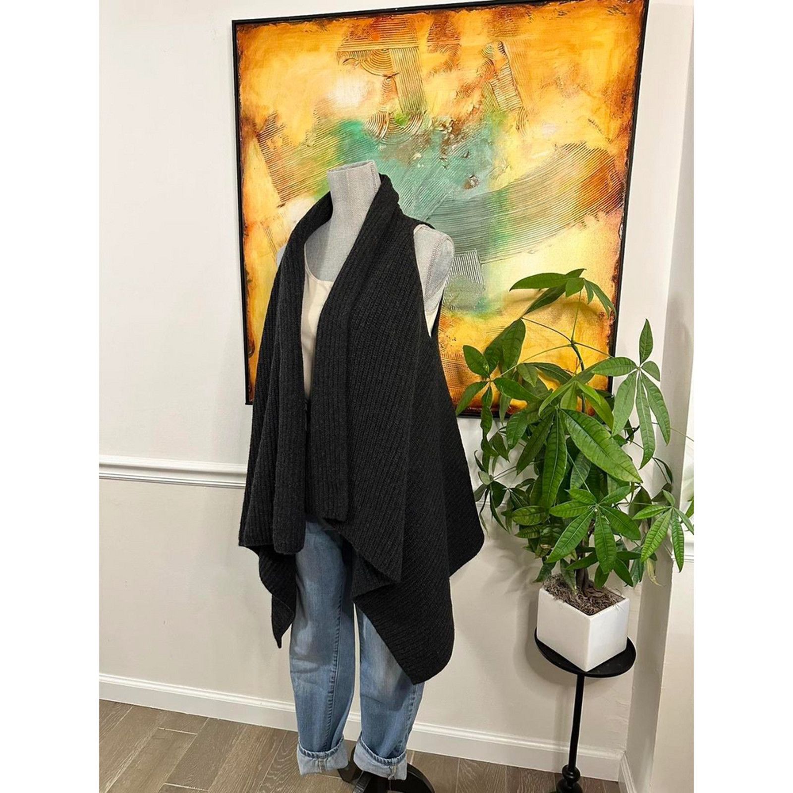 Club Monaco Club Monaco Wool Cashmere long sleeveless Sweater Vest Size S / US 4 / IT 40 - 3 Thumbnail