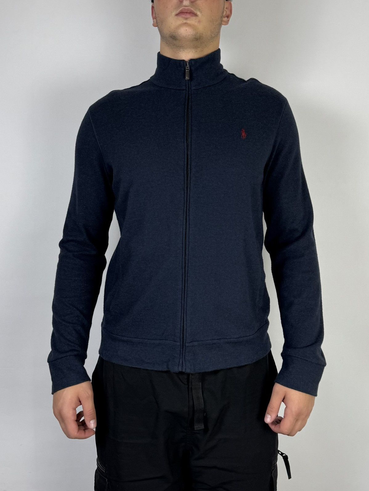 Vintage Polo Ralph Lauren VNTG Mini Logo Full Zip Sweater Jacket Size US L / EU 52-54 / 3 - 3 Thumbnail