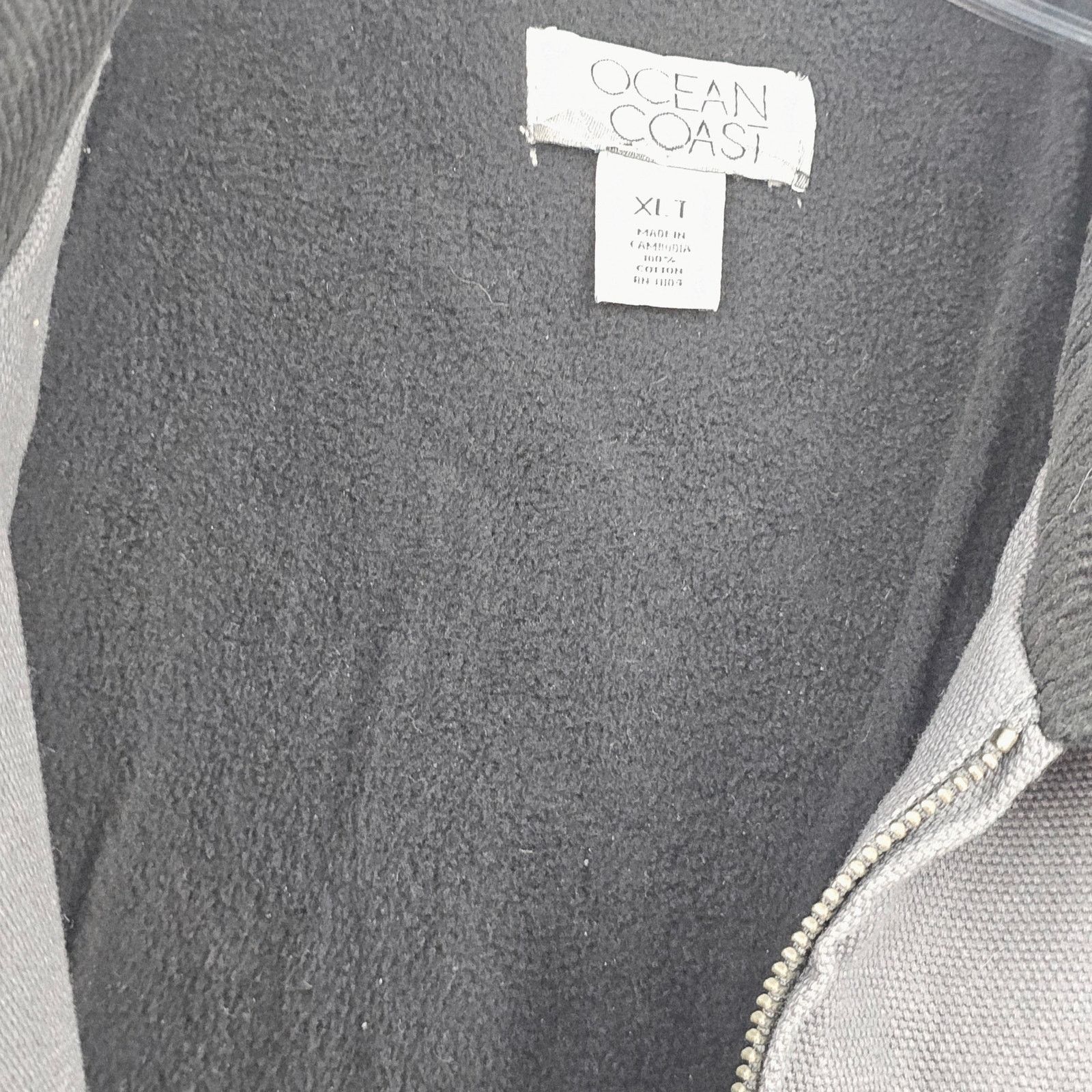 Other Ocean Coast Gray Canvas Chore Jacket Workwear Mens XLT Size US XL / EU 56 / 4 - 5 Thumbnail