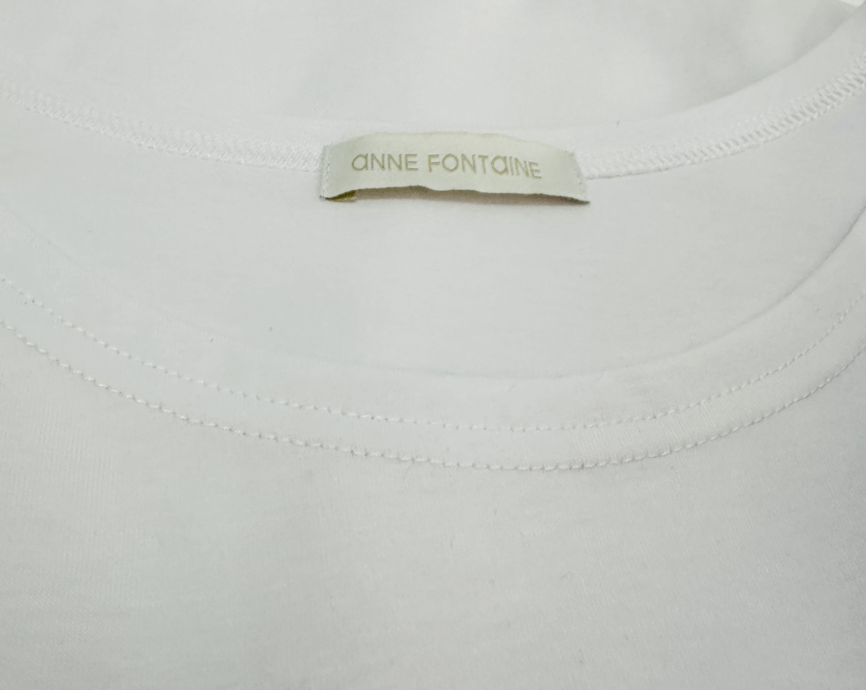 Designer Anne Fontaine White Top Blouse Size XS / US 0-2 / IT 36-38 - 8 Thumbnail