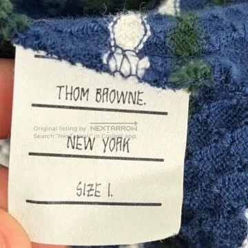 Thom Browne Thom Browne Blue-Green-White Striped Knit Open-Cardigan Size US S / EU 44-46 / 1 - 4 Thumbnail