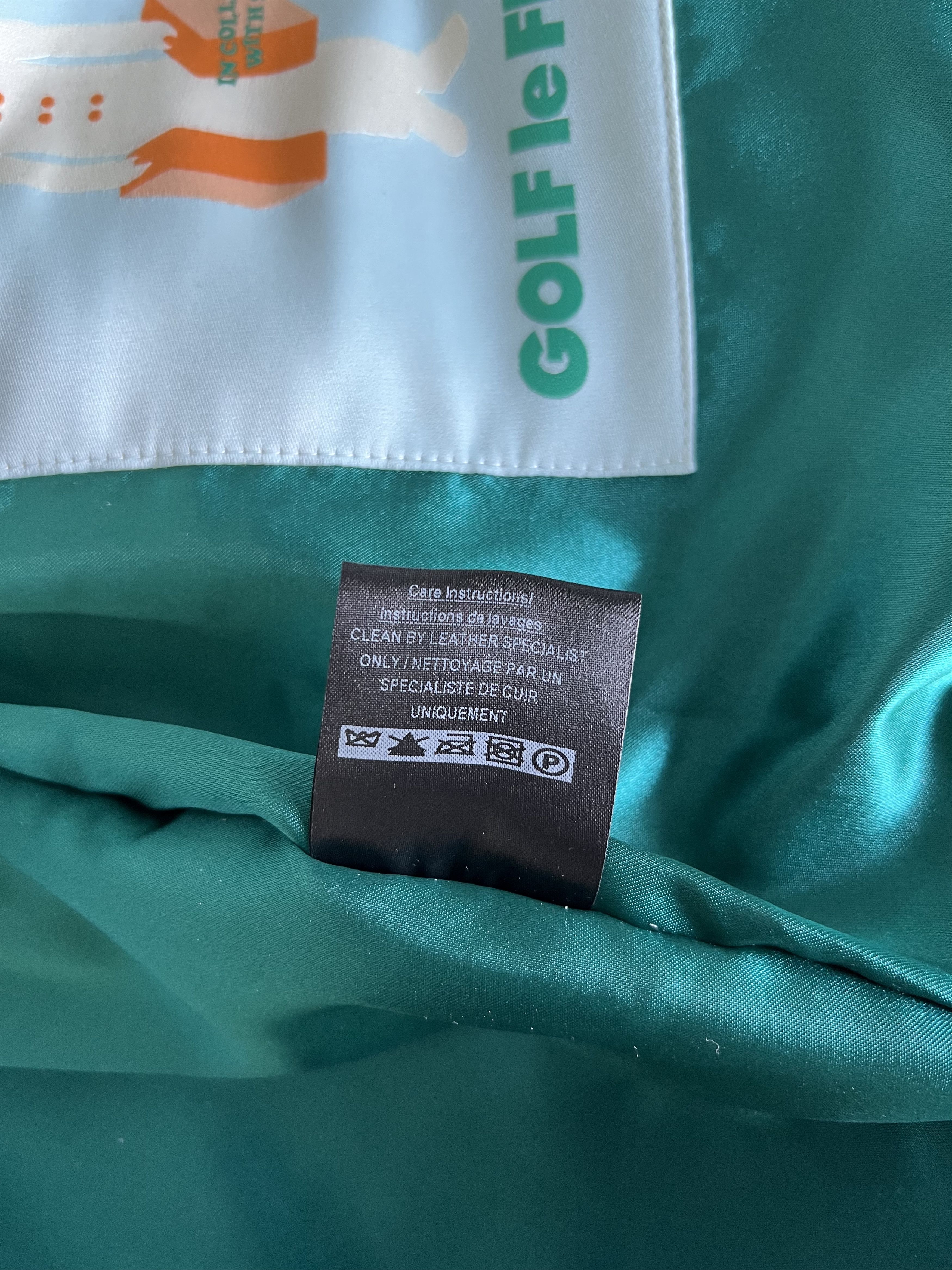 Golf le Fleur Golf le Fleur Schott Call Me Leather Work Jacket in Cream Size US L / EU 52-54 / 3 - 15 Thumbnail