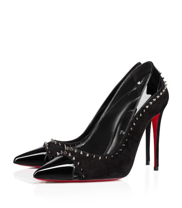 Christian Louboutin o1s1wg110924 Duvette Spikes Pumps in Black Size US 5 / IT 35 - 4 Thumbnail