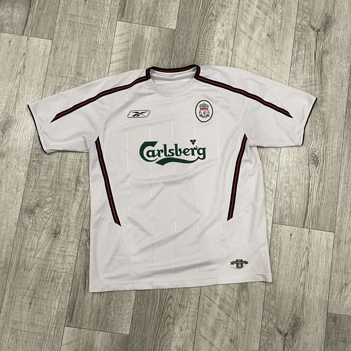 Reebok Rare 90s Vintage reebok liverpool carlsberg jersey tee shirt Size US L / EU 52-54 / 3 - 1 Thumbnail