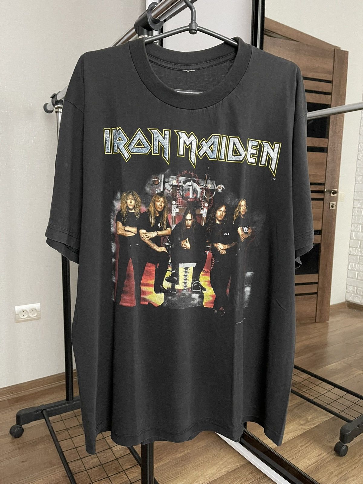 Band Tees 1995 Iron Maiden The X Factor Vintage Rock Band T-Shirt Tee Size US XL / EU 56 / 4 - 1 Thumbnail