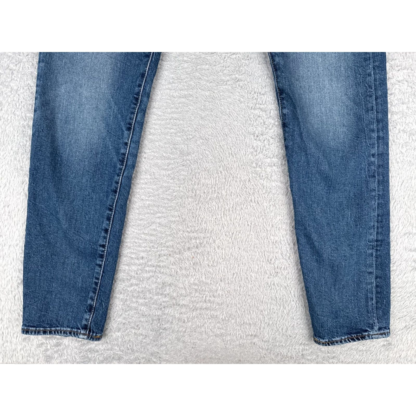 Levi's VINTAGE Levi's 512 Jeans Adult 33 Blue Denim Distressed 5-Pocket Regular Fit Cotton 32x30 Jeans Mens Size US 33 - 2 Thumbnail