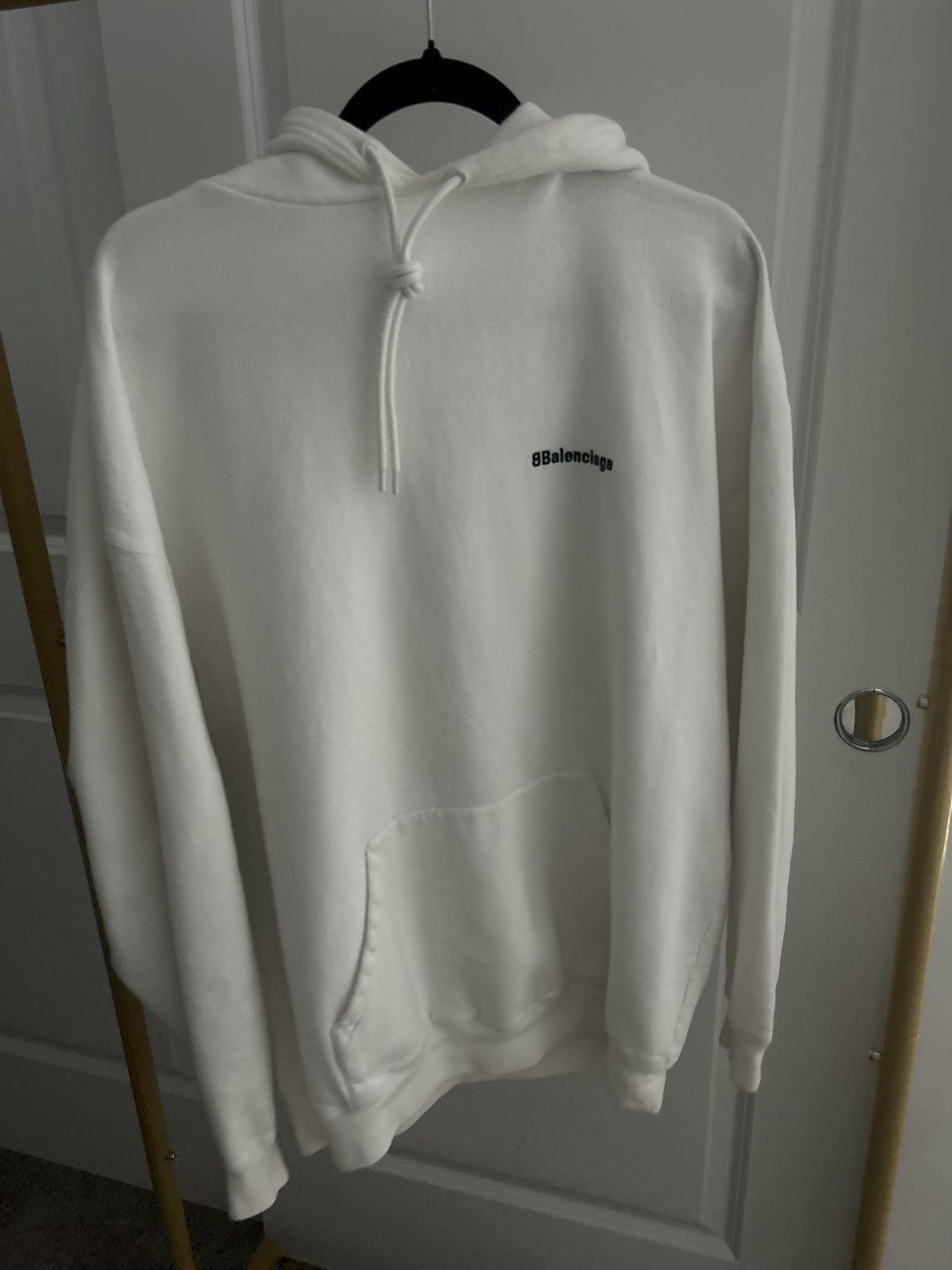Balenciaga Balenciaga Double B Embroidered Hooded Sweatshirt Size US XS / EU 42 / 0 - 1 Thumbnail