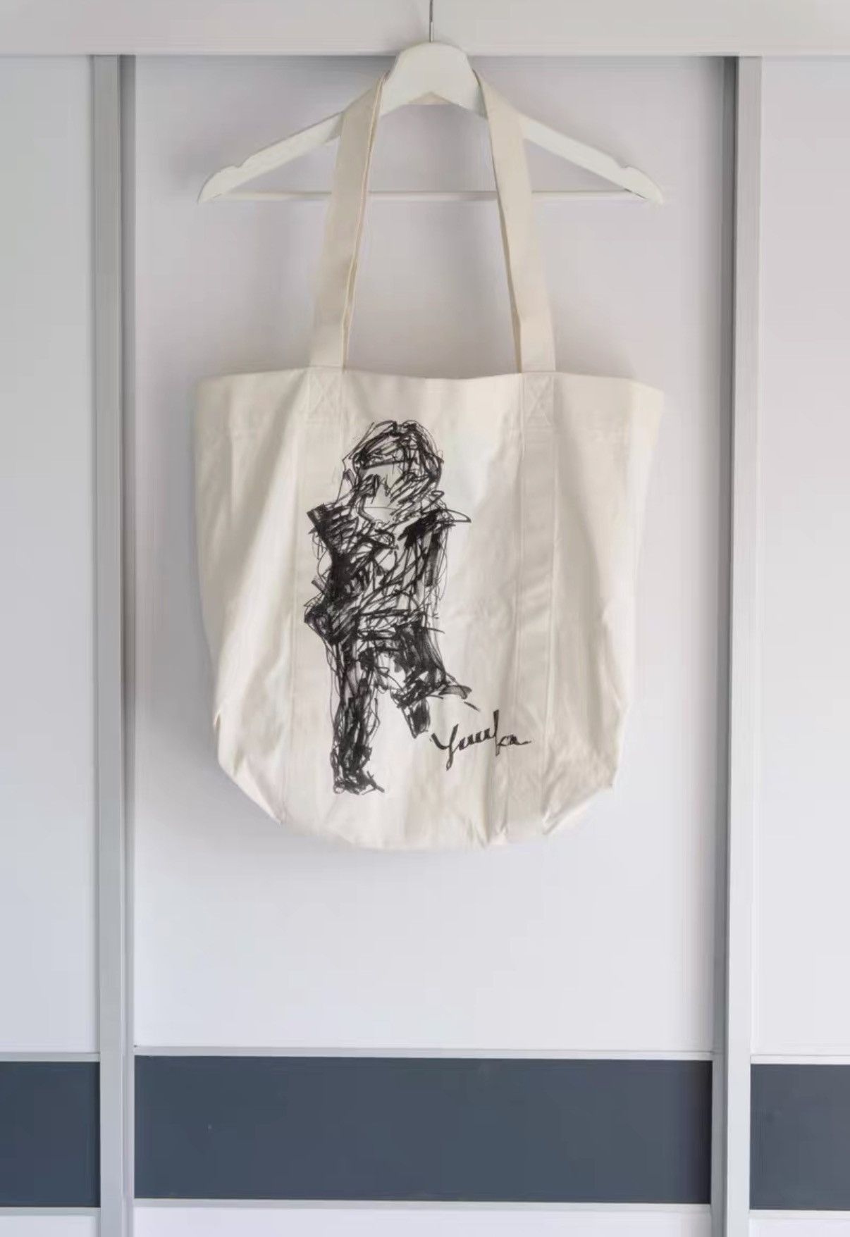 Yohji Yamamoto Yohji Yamamoto 17SS Yuka Asakura Sketch Tote Bag K4 Size ONE SIZE - 1 Thumbnail