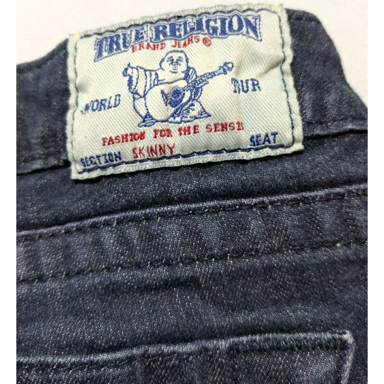 True Religion TRUE RELIGION SKINNY Denim Blue Jeans 27 5-Pocket USA Women Recycled? Size 27" / US 4 / IT 40 - 4 Thumbnail
