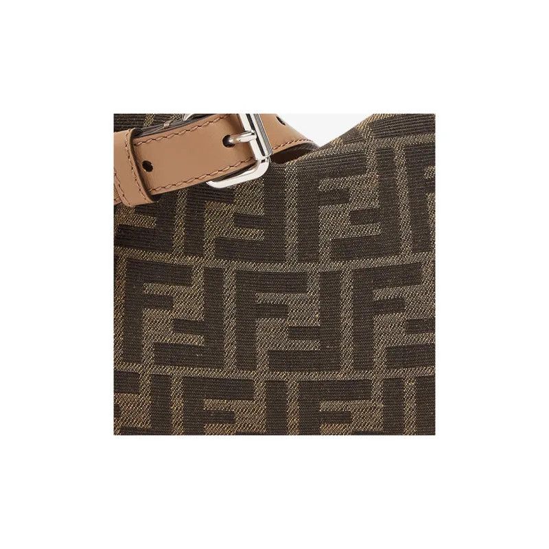 Fendi o1s1wg111224 Size: OS / FF Logo Mini Bag in Brown Size ONE SIZE - 5 Thumbnail