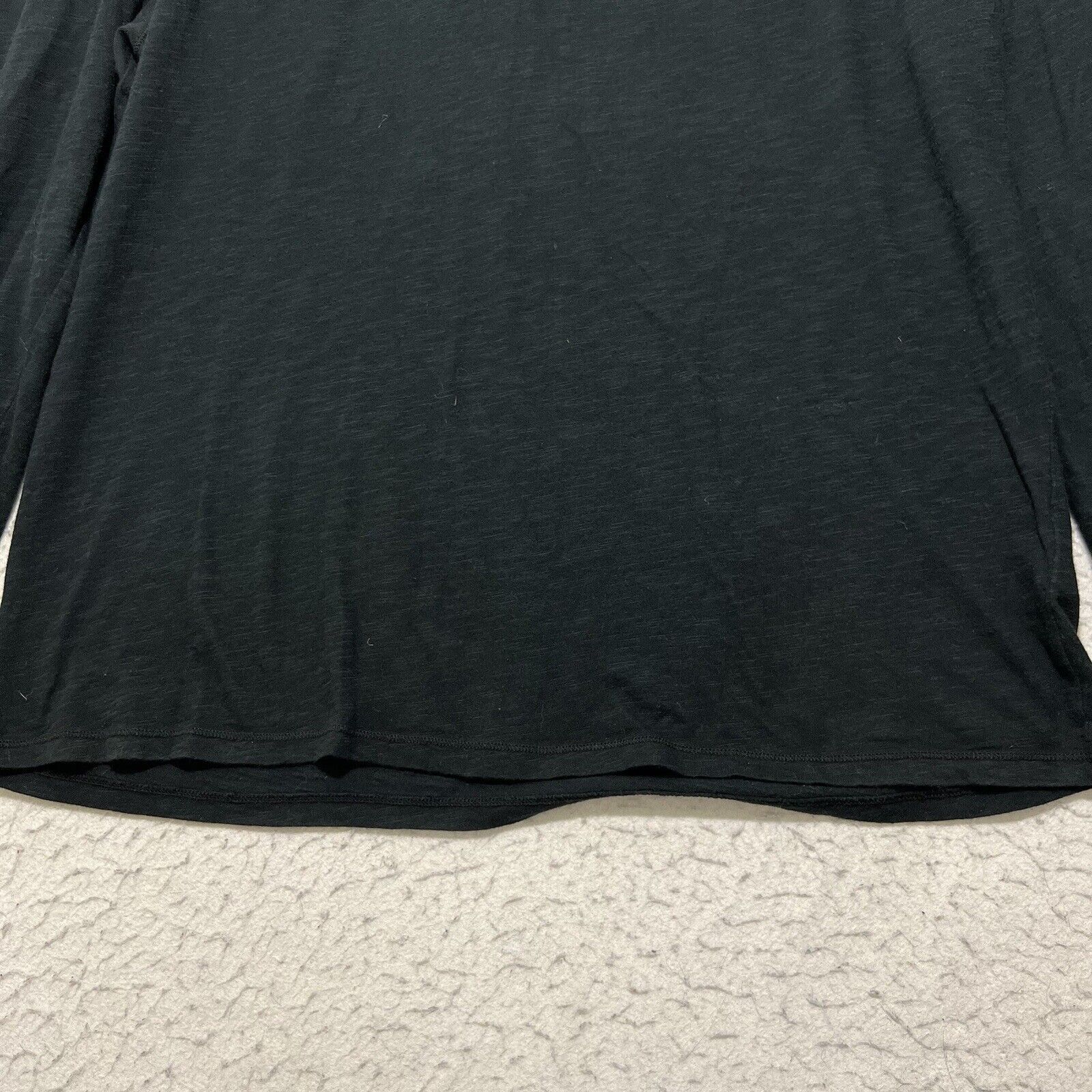 Club Monaco Club Monaco Henley Neck Snap Button Black Pullover T Shirt Size US XL / EU 56 / 4 - 6 Thumbnail