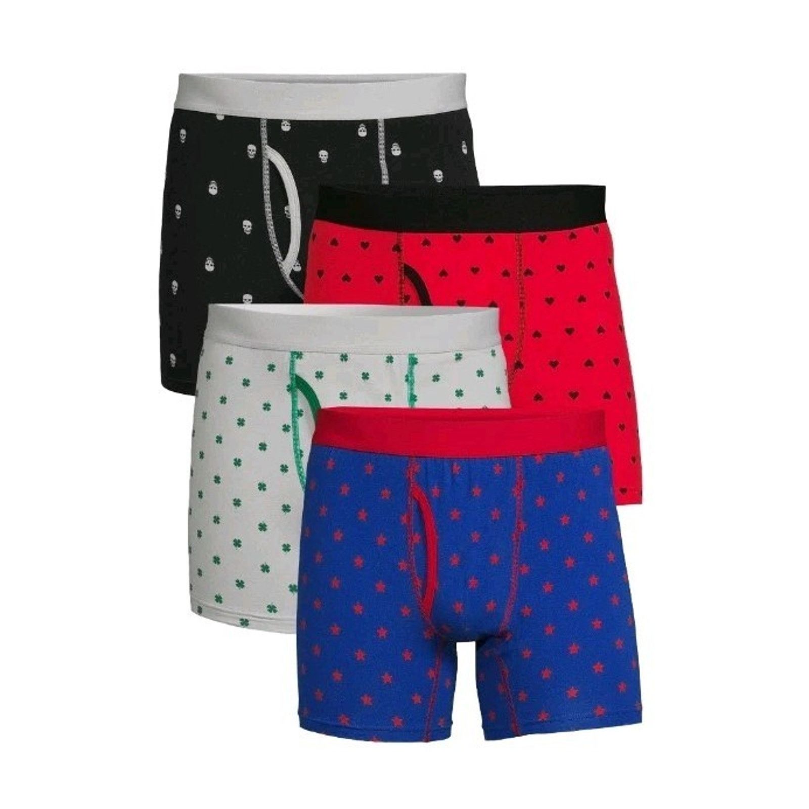 Other No Boundaries Men's Boxer Briefs Sz 2XL 4-Pk Valentine Size 44 - 2 Thumbnail