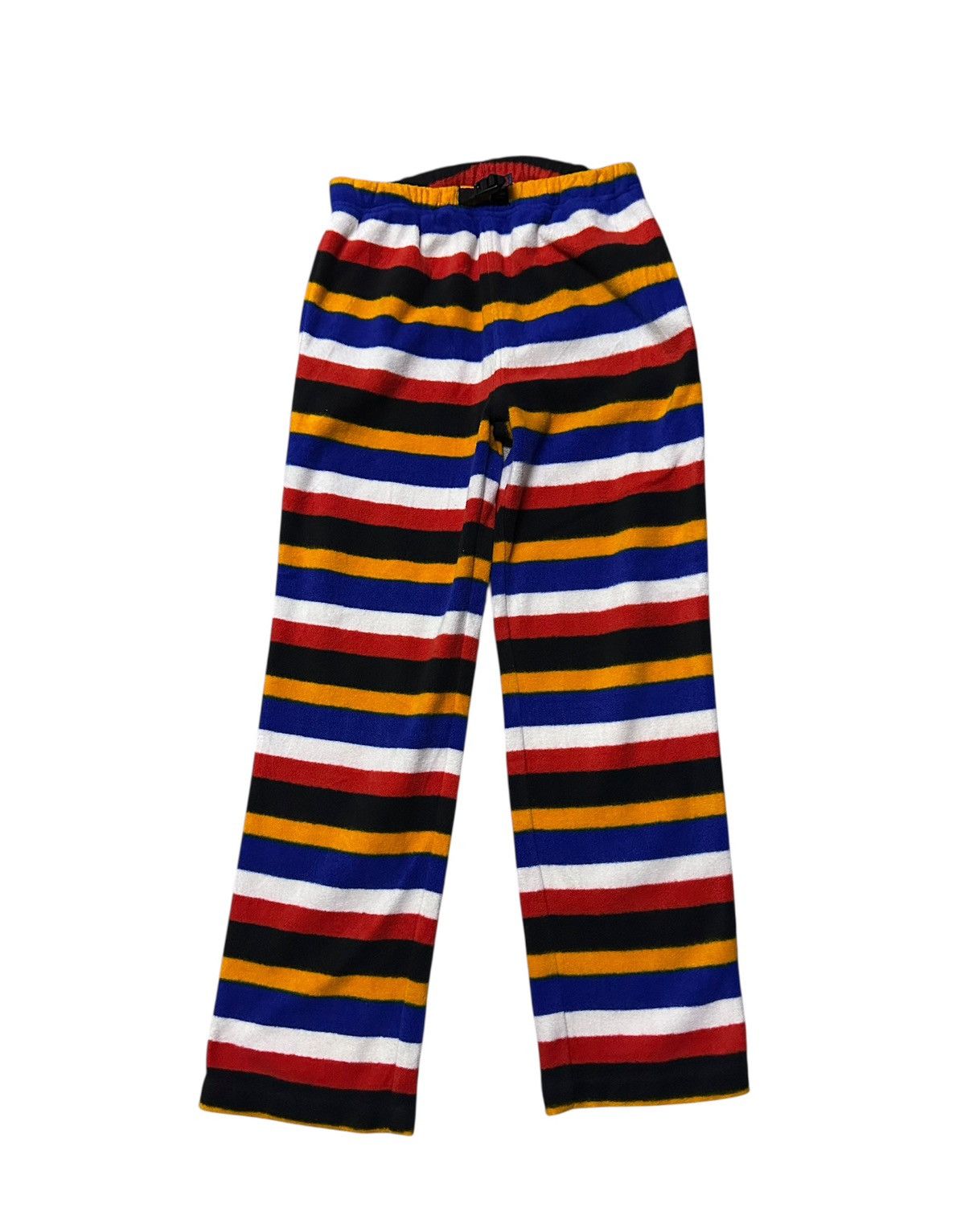 Blue Blue Japan Gaijin made striped multicolor fleece pants Size US 30 / EU 46 - 1 Thumbnail
