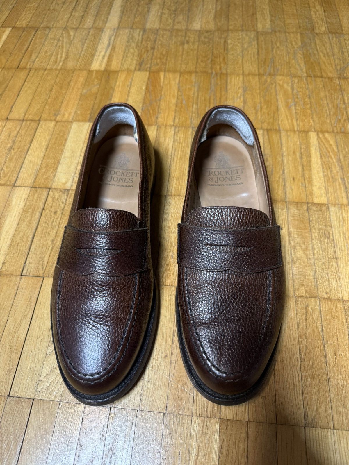 Crockett & Jones Boston Penny Loafers Leather UK 8 EU 42