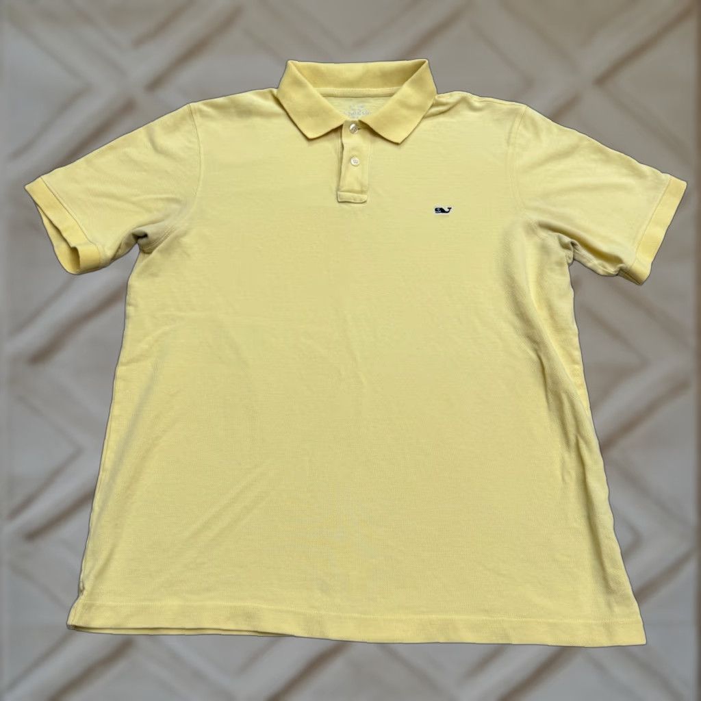 Vineyard Vines VINTAGE Vineyard Vines Polo Shirt Men Medium Yellow Cotton Casual Classic Fit Short Sleeve Size US M / EU 48-50 / 2 - 1 Thumbnail