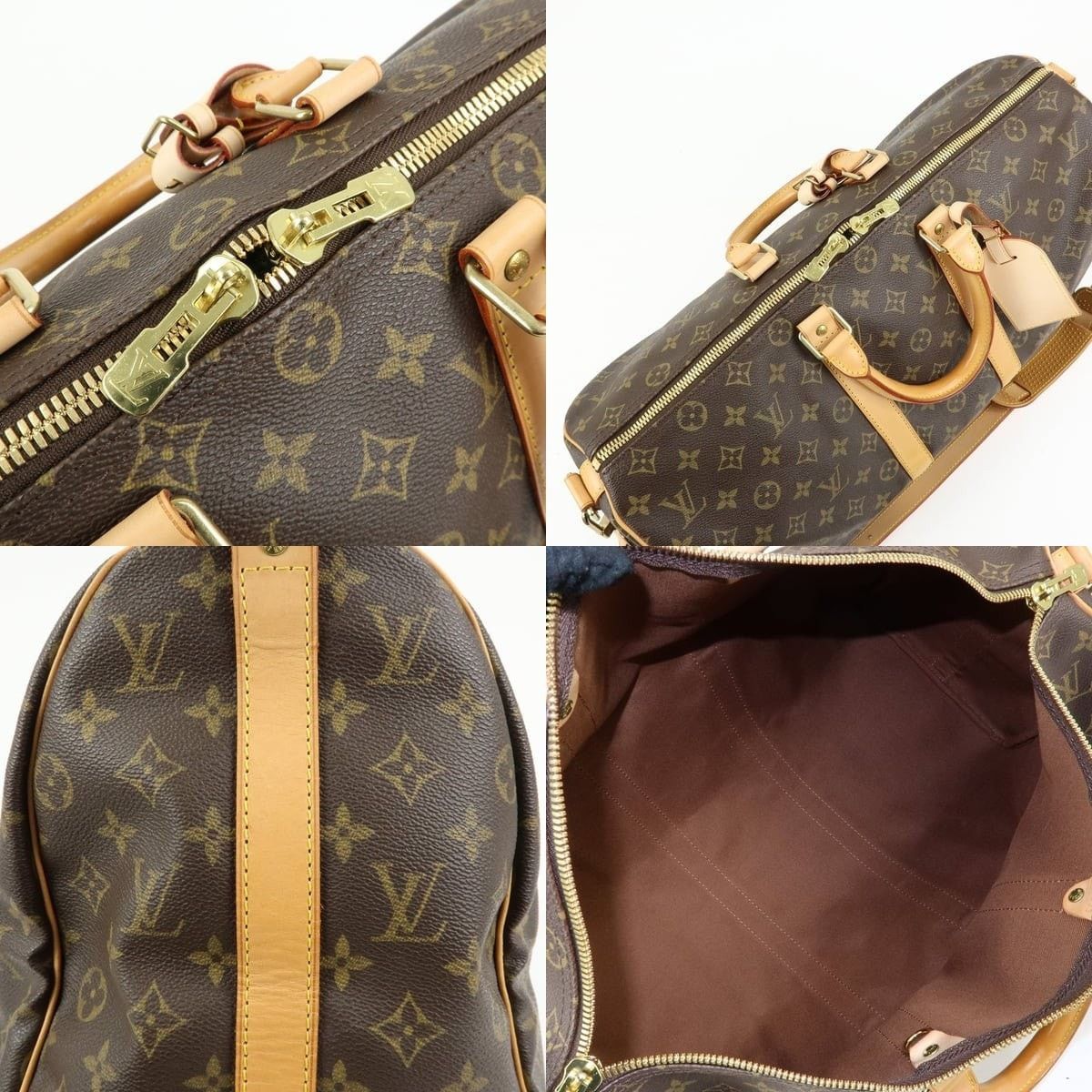 Louis Vuitton Louis Vuitton Monogram Keepall Bandouliere 45 Duffle Bag Size ONE SIZE - 7 Thumbnail