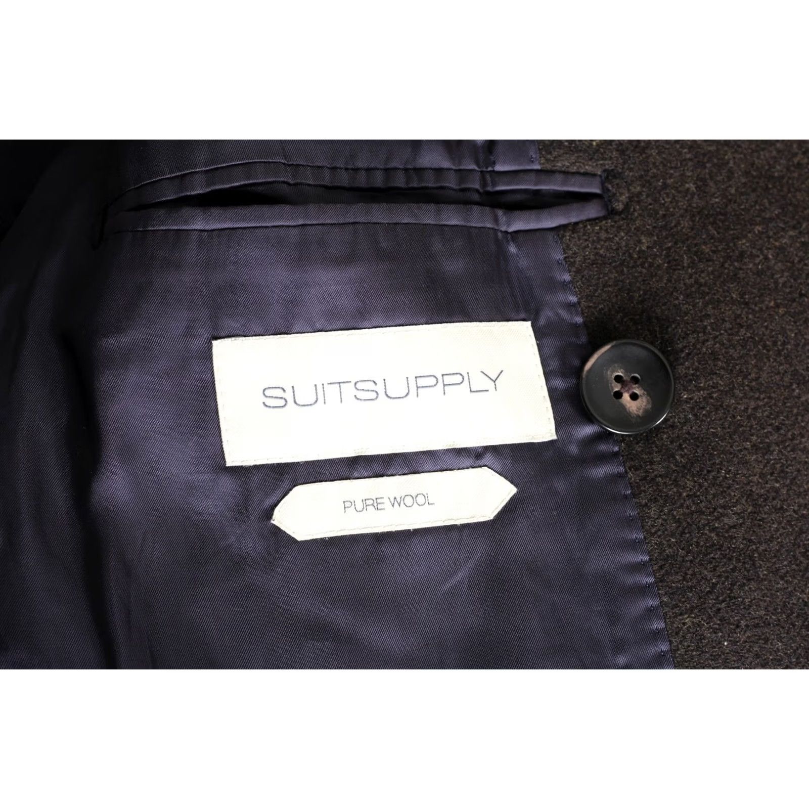 Suitsupply SUITSUPPLY Phoenix Pea Coat Men Size EU 48 Double Breasted Wool MJ6762 Size 48R - 6 Thumbnail
