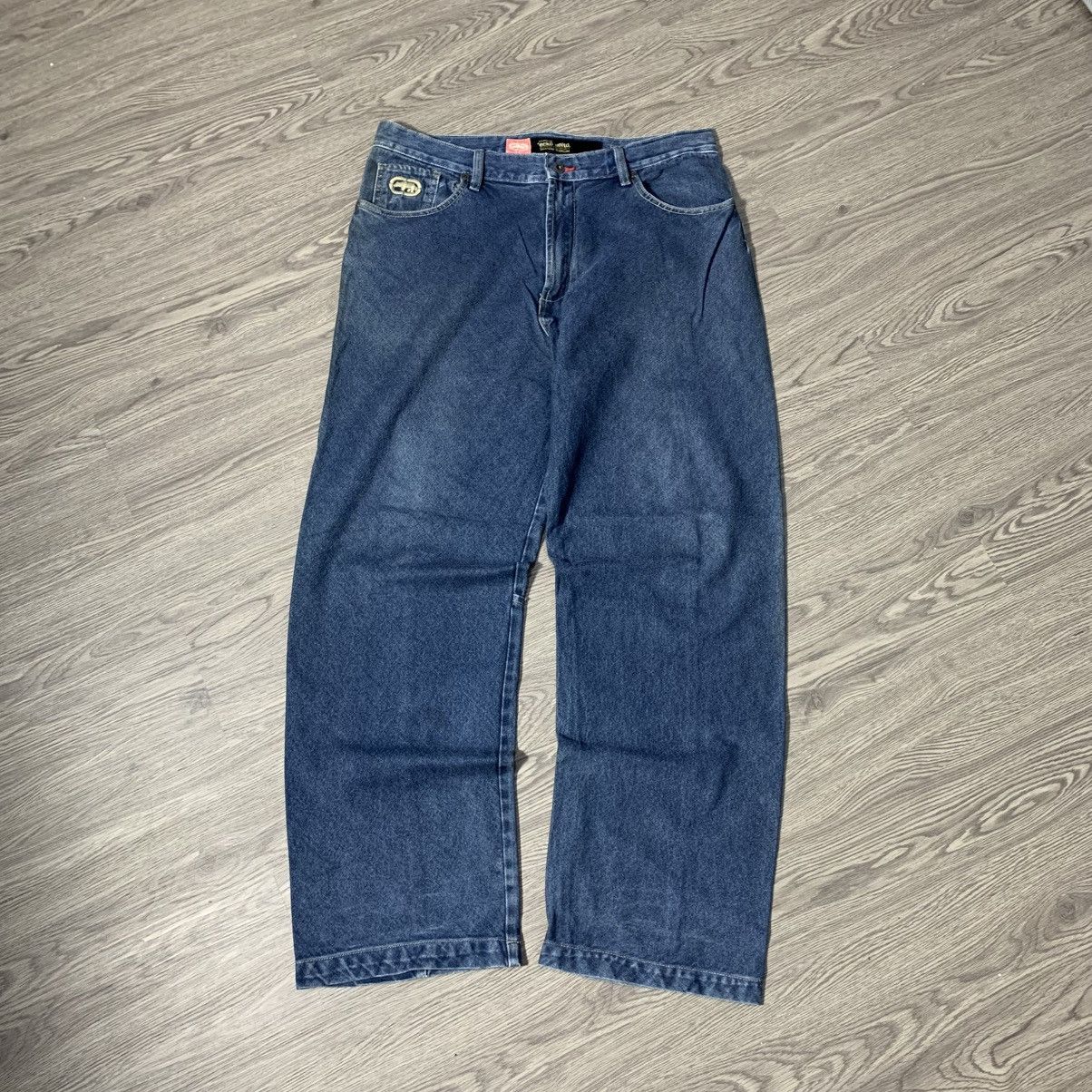 Ecko Unltd. ECKO UNLTD BAGGY JEANS BLUE POCKET LOGO Size US 34 / EU 50 - 4 Thumbnail