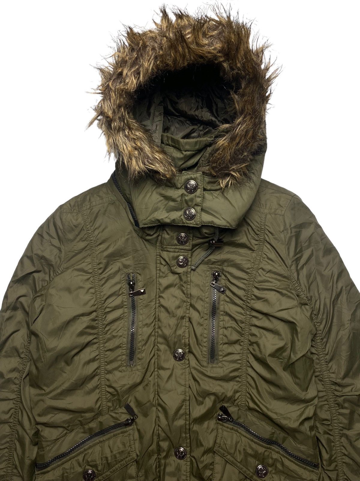 If Six Was Nine × Japanese Brand × Le Grande Bleu (L.G.B.) 2000s Dolly Angela - Fur Hoodie Cargo Jacket Size L / US 10 / IT 46 - 8 Thumbnail