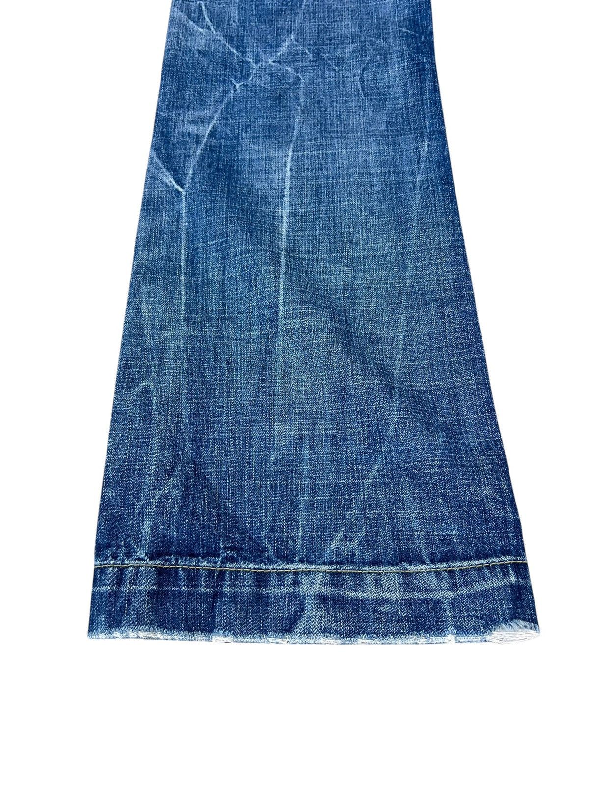 If Six Was Nine Vintage Unknown Brand Mud Denim Wide Leg Jeans Bootcut Flare Size US 31 - 16 Thumbnail