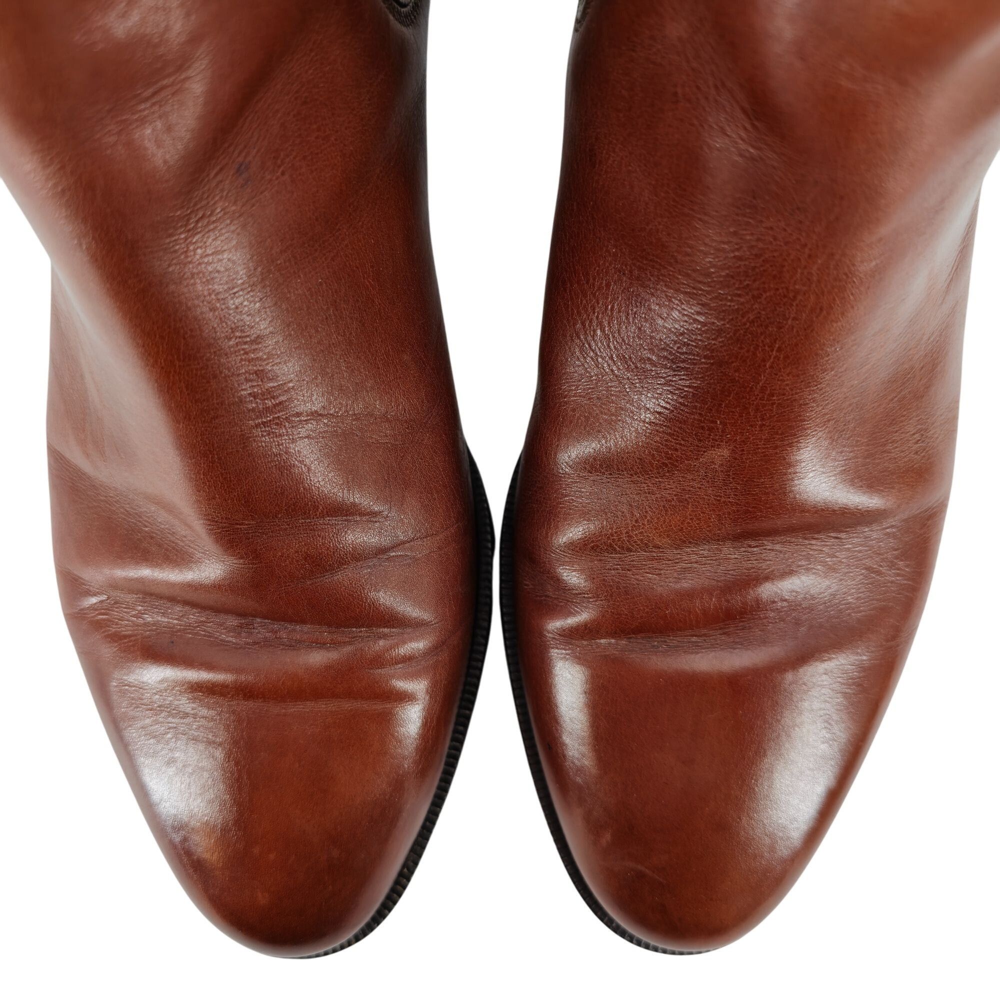 Bruno Magli Vintage Bruno Magli Mens 10.5 Brown Calfskin Leather Chelsea Size US 10.5 / EU 43-44 - 12 Thumbnail