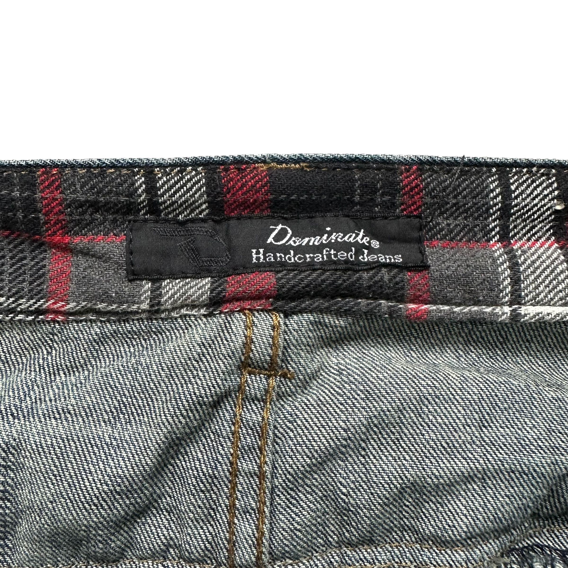 Japanese Brand DOMINATE Handcraft Jeans Double Waist Denim Pant #9108-57 Size US 34 / EU 50 - 8 Thumbnail
