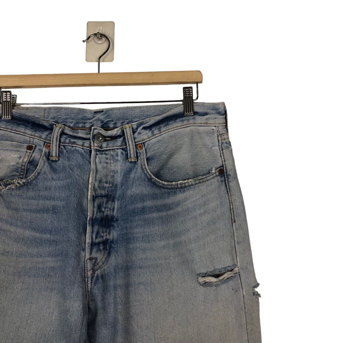 Levi's 🔥VINTGE ACID WASH DESIGN DENIM JEANS LEVI’S 501 Size US 32 / EU 48 - 6 Thumbnail