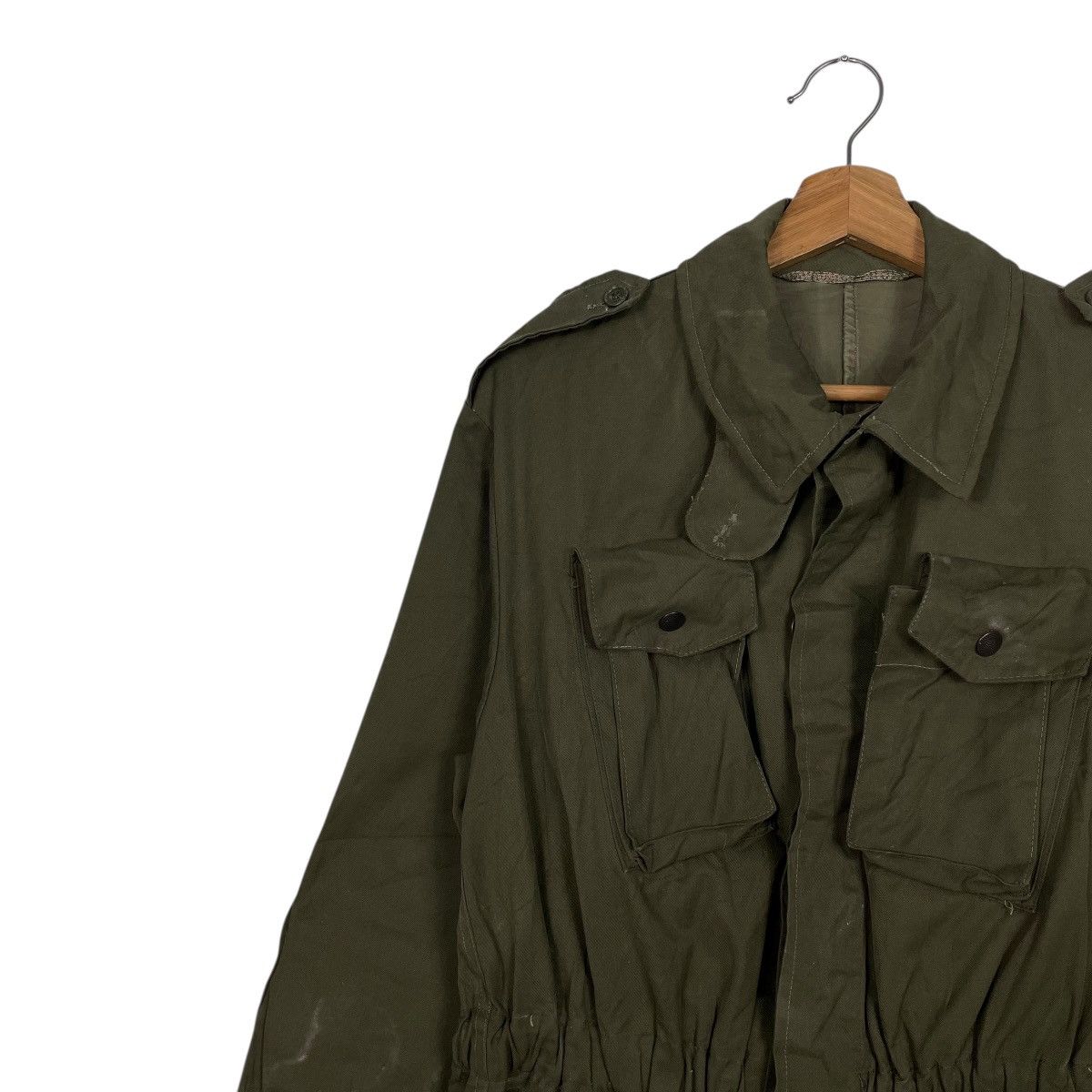 Vintage Vintage Olive Drab Italian Army Surplus Field Jacket Size US S / EU 44-46 / 1 - 6 Thumbnail