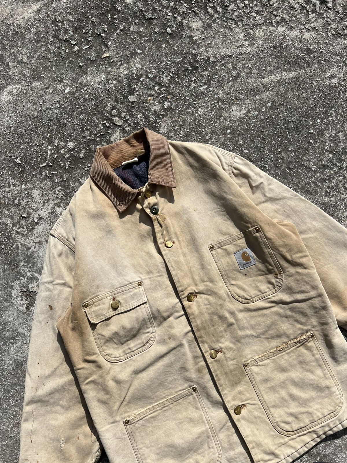 Carhartt Vintage 80s Carhartt Chore Coat Jacket Size US M / EU 48-50 / 2 - 2 Thumbnail