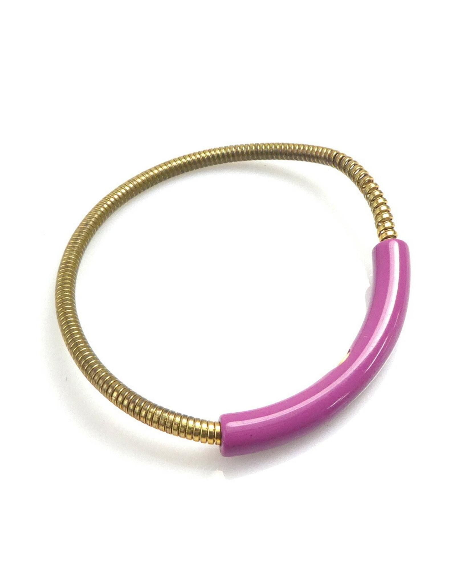 image of Chanel Metal And Resin Womens Fashion Bracelet in Pink