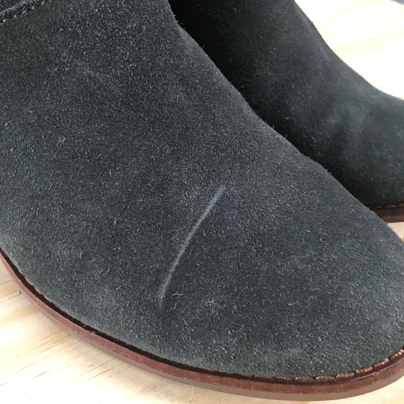 Toms Toms Boots Womens 7.5 Ankle Booties Grey Suede Block Heels Tassel Zip Casual Size US 8 / IT 38 - 4 Thumbnail