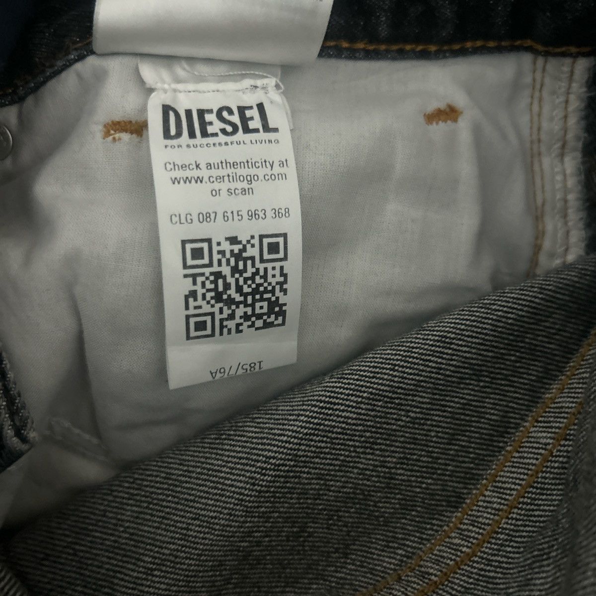 Diesel Relaxed Jeans D-Rise 007f6 Size US 29 - 6 Thumbnail