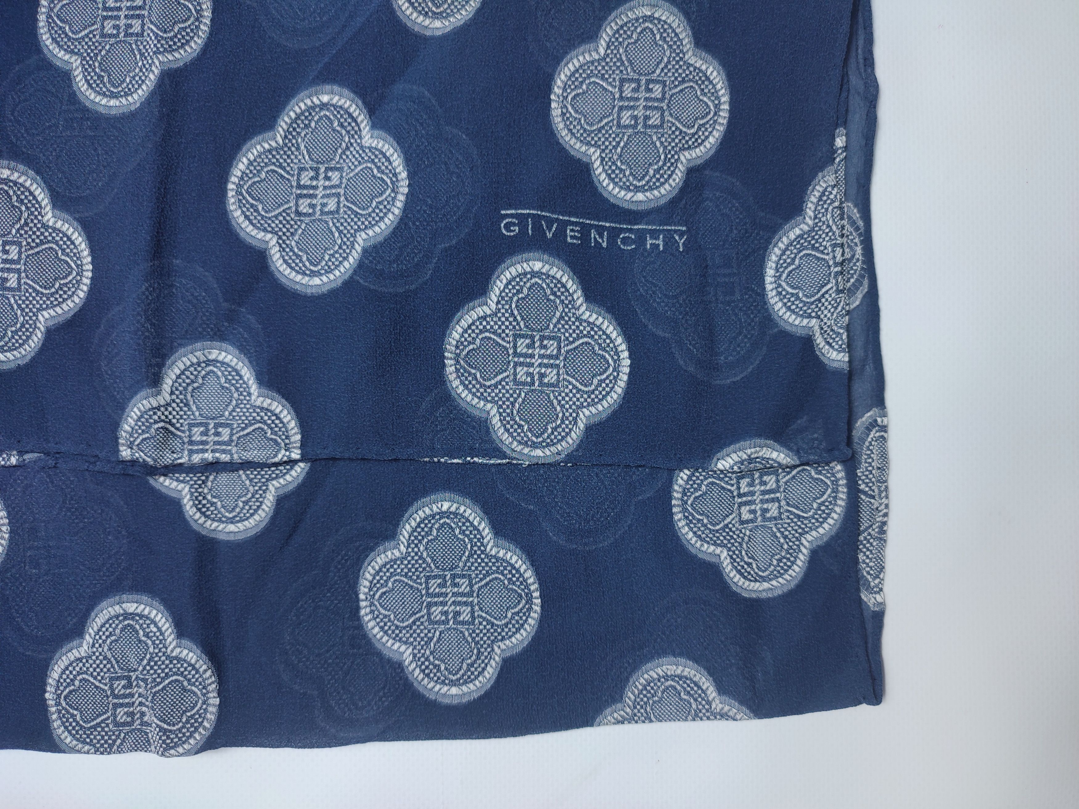 Givenchy Givenchy Logo 4G Monogram Silk Scarf Size ONE SIZE - 13 Thumbnail