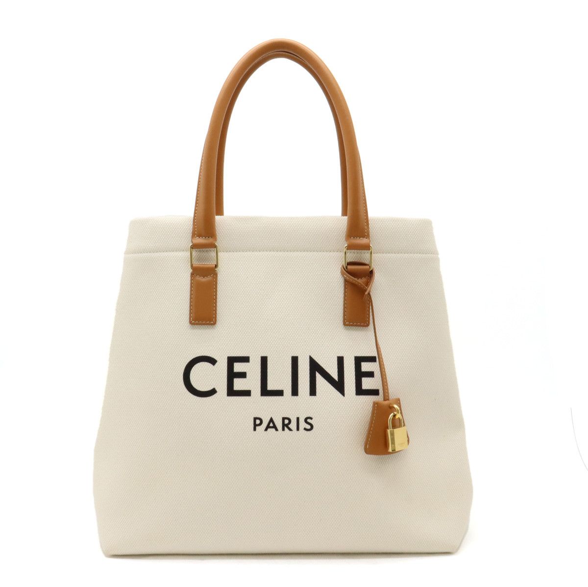 Celine Celine Celine Horizontal Cabas Canvas/Leather Print Tote Bag Canvas Tote Bag 192162BNZ.02NT in Pristine Condition Size ONE SIZE - 1 Thumbnail