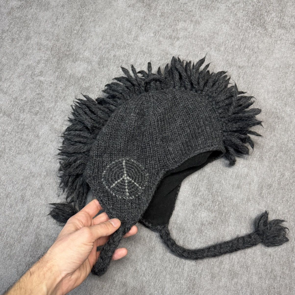 Japanese Brand Vintage Avant-garde Hat hand knit Japanese style Size ONE SIZE - 3 Thumbnail