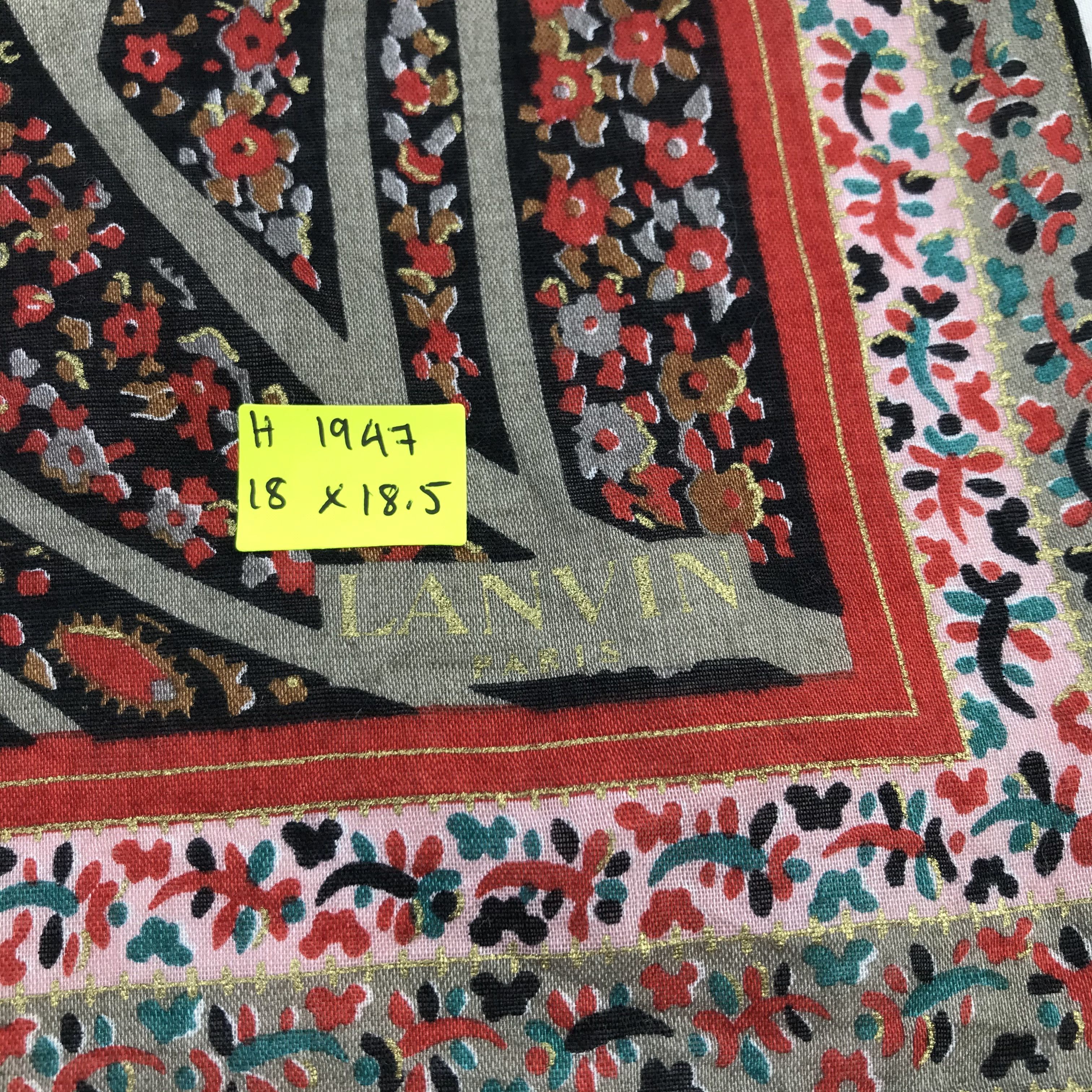 Lanvin × Vintage Lanvin Bandana/ Handkerchief / Neckerchief Size ONE SIZE - 5 Thumbnail
