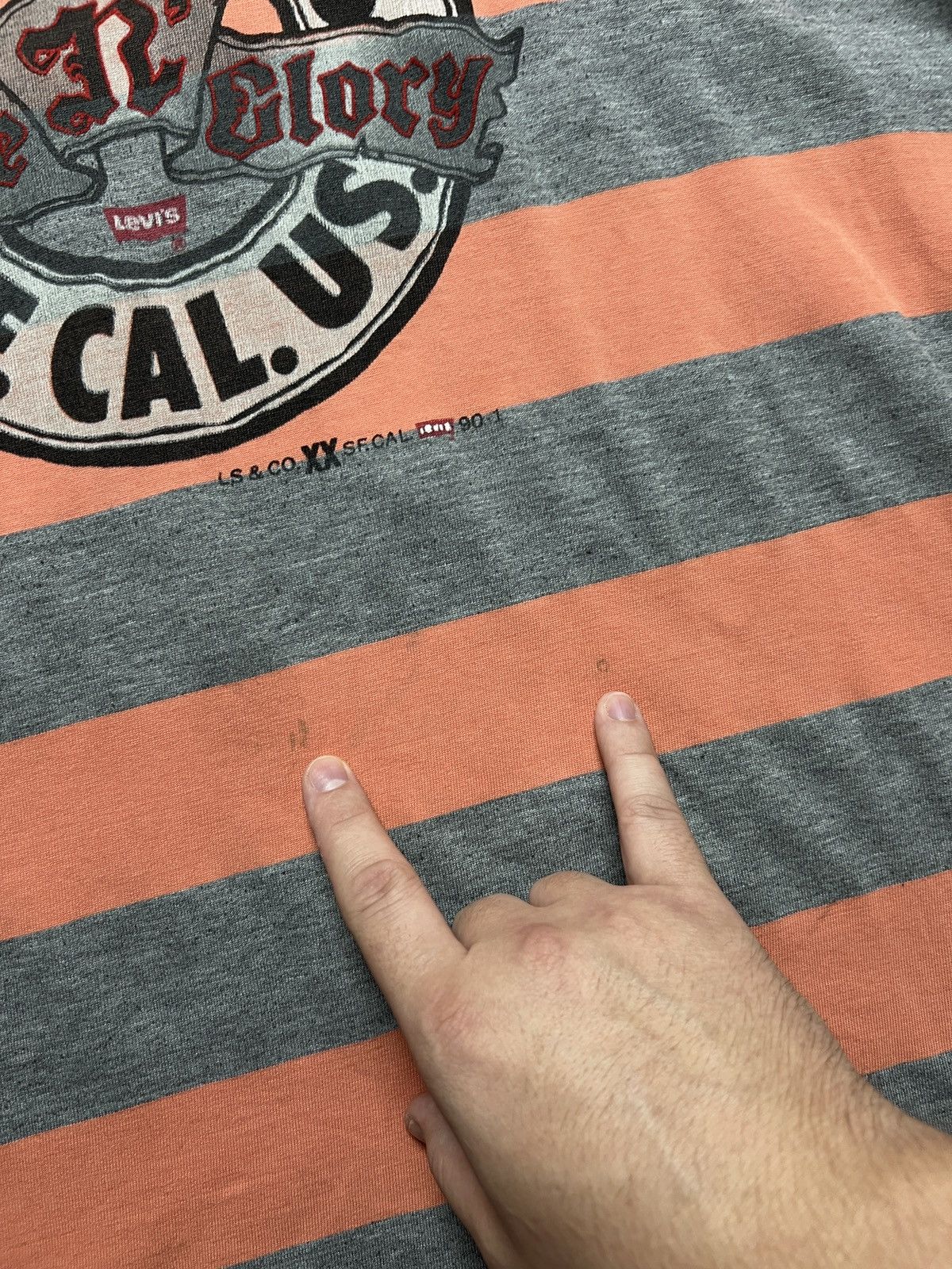 Levi's Levi's Jeans SF. CAL. US. Hope N Glory 80s 90s Vintage Tee Size US L / EU 52-54 / 3 - 6 Thumbnail
