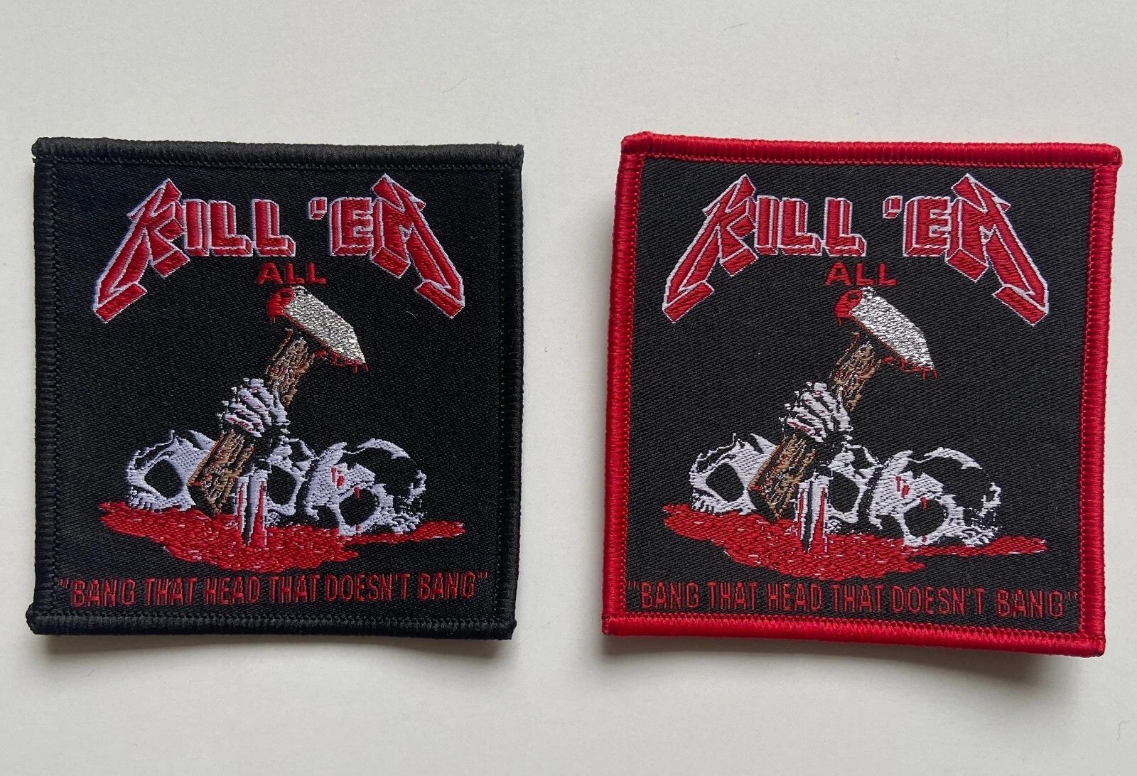 Other 2 x METALLICA - KILL 'EM ALL RARE WOVEN PATCH Size ONE SIZE - 1 Preview