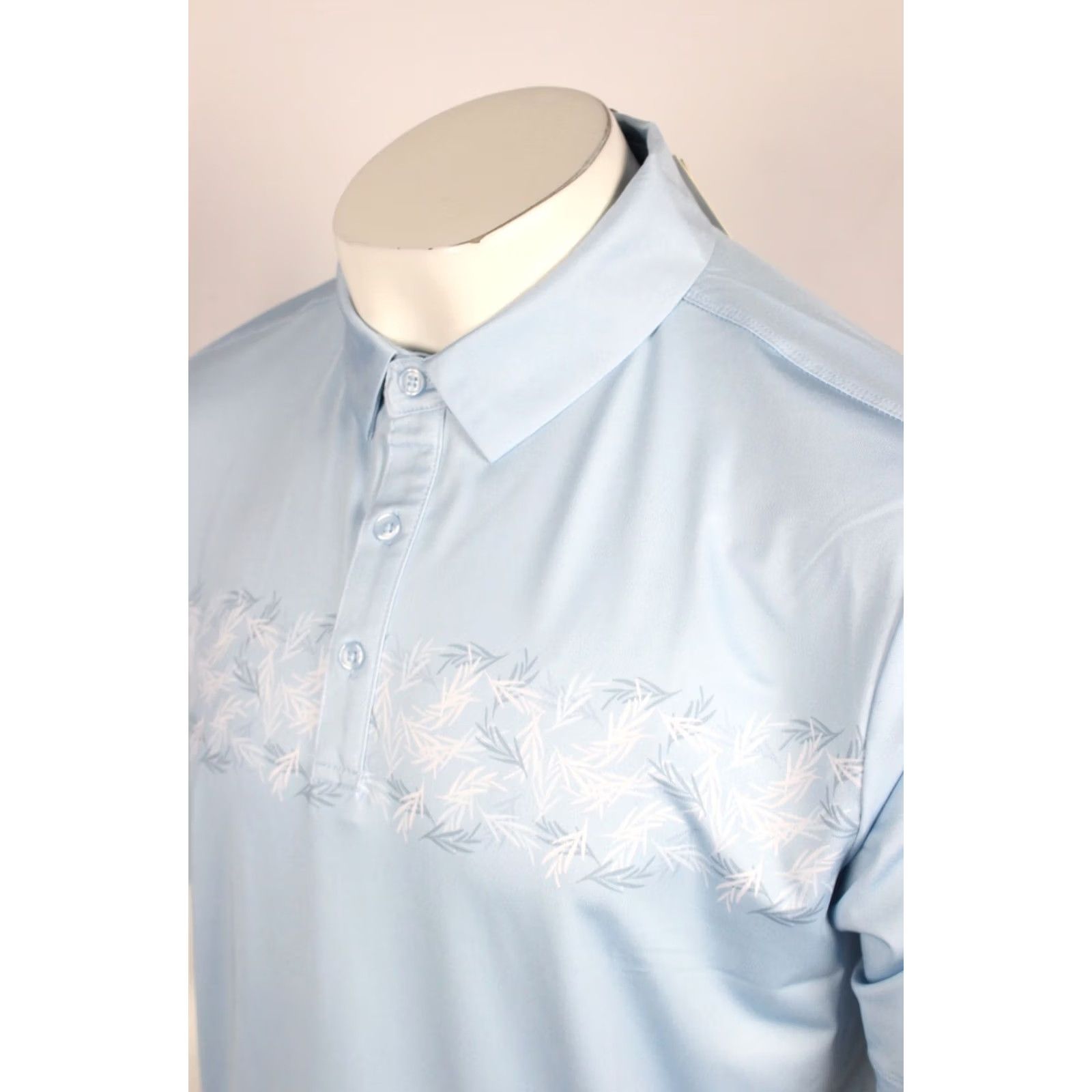 Vintage Yatta Golf Men's Polo Short Sleeve Shirt L Large Frost Delay Stripe Blue Size US L / EU 52-54 / 3 - 4 Thumbnail