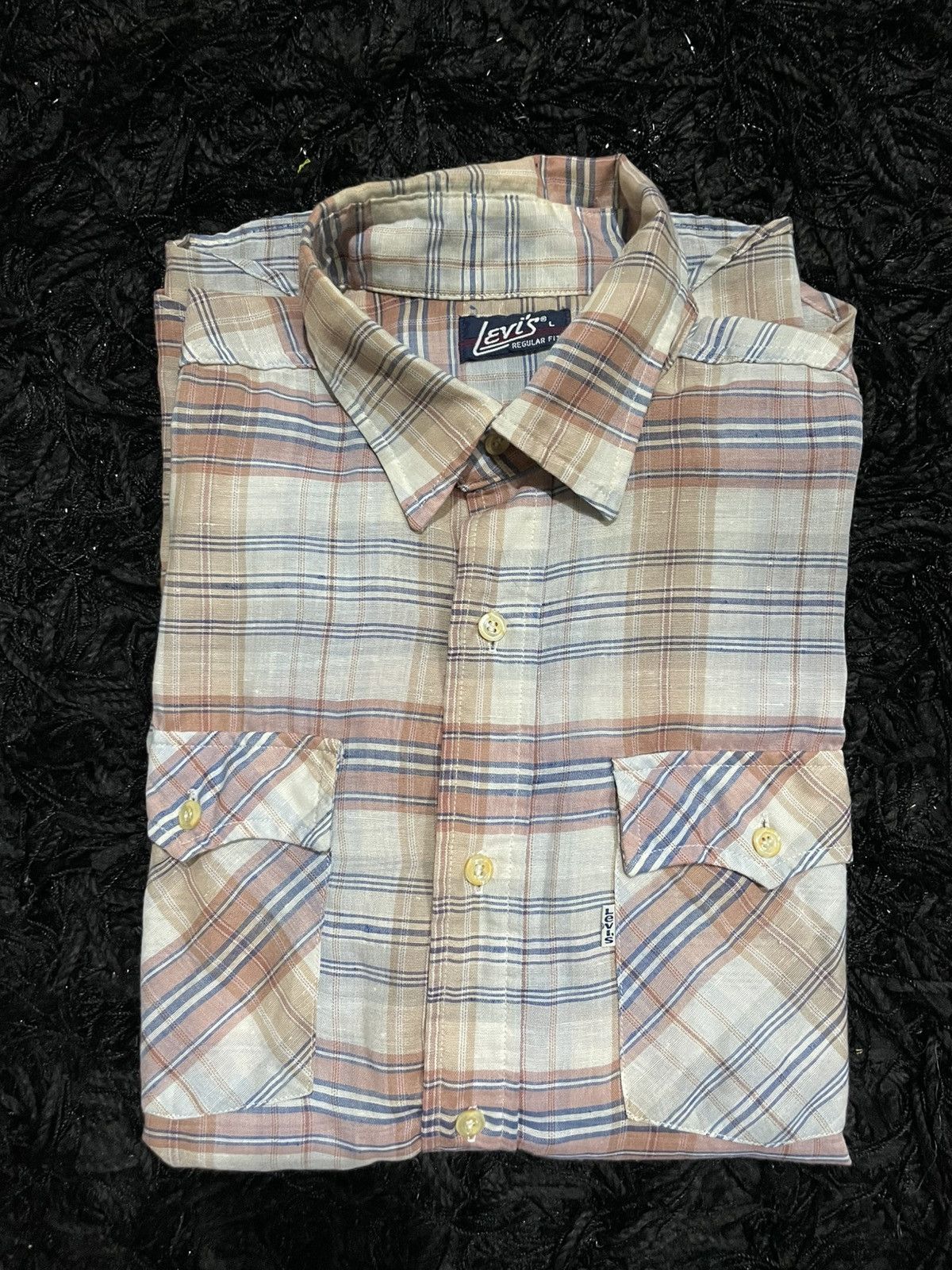 Levi's Vintage Clothing VINTAGE LEVI’S 80’S REGULAR FIT TARTAN WORKSHIRT FLANNEL Size US L / EU 52-54 / 3 - 3 Thumbnail